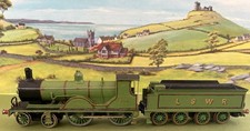 OO gauge Kit built white metal LSWR green class T9 tender loco No.304 nice loco!