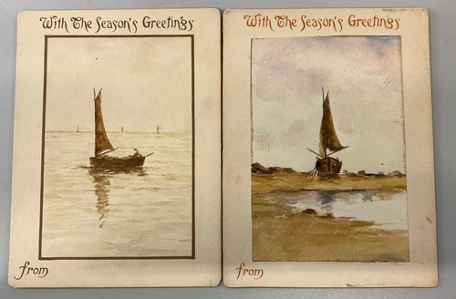 Greetings cards boats - 2,