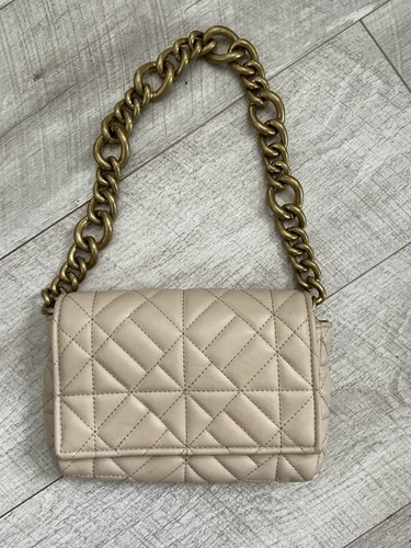Zara ladies beige handbag with - ladies,