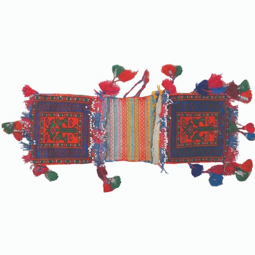 Vintage tribal saddle bag - tribal,