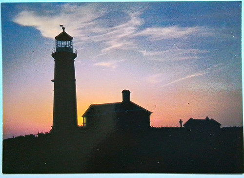 Lundy island postcard - island, —