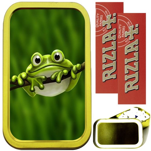 Cute frog smoking set - cute, gold