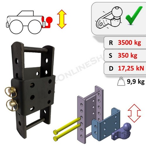 Heavy duty tow hitch height - heavy,