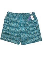 Caribbean 4XB Swim Trunks Green 3 Pockets Boxer Brief Liner Quick Dry Cocktails