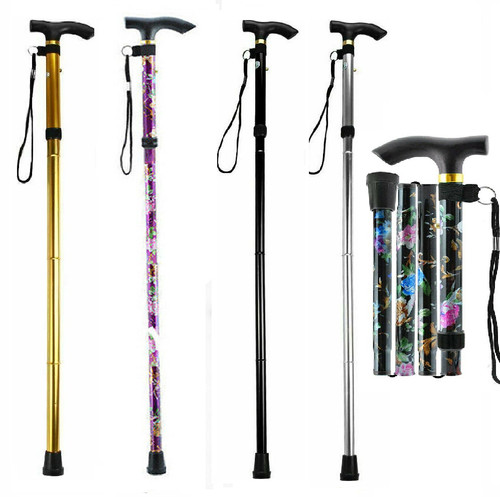 Easy adjustable folding cane - easy,