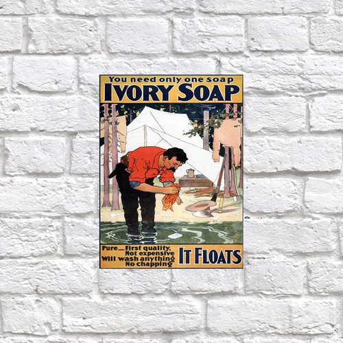 Ivory soap retro tin metal - soap,,