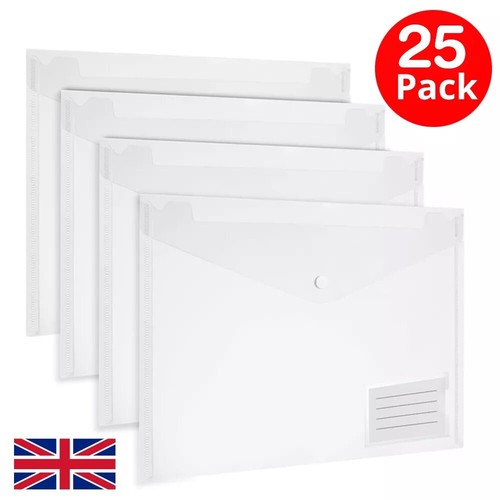 Plastic document wallets - a4,