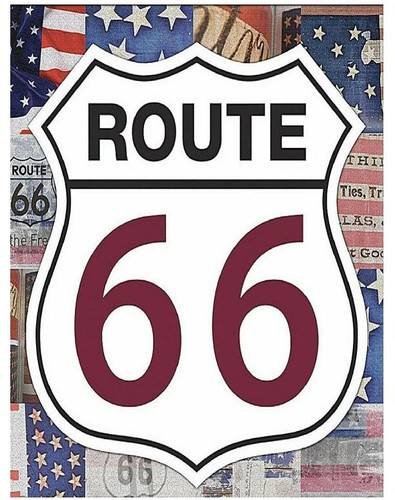 Route americana retro look - 66,