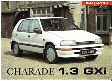 Daihatsu Charade 1.3 GXi & CX 1.0 TD 1991 UK Market Single Sheet Sales Brochure