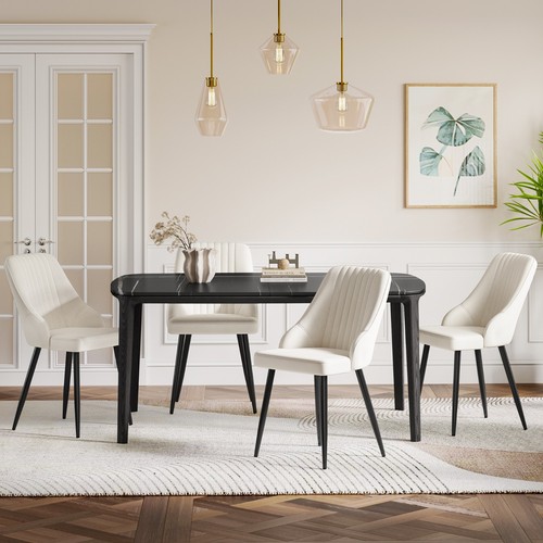 Dining chairs pcs faux - dining,