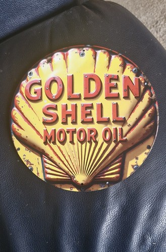 Golden shell motor - golden, tin