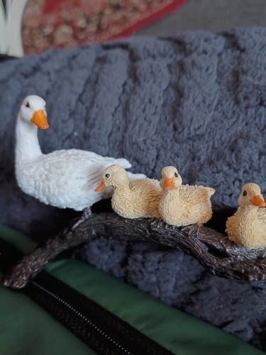 Polyresin duck family - polyresin,