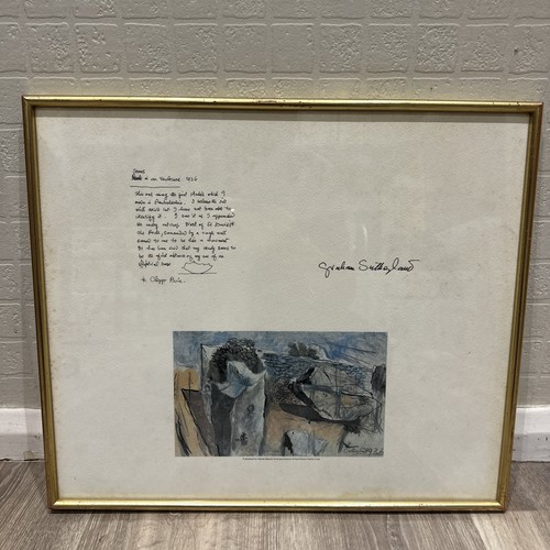 Graham sutherland print - print, framed