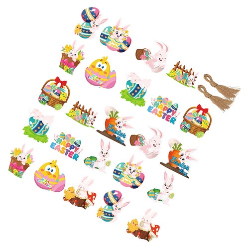 24pcs easter paper cards - 24pcs,