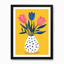 Tulips In A Vase 62 Art Print
