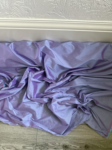 Lilac blue taffeta fabric - 1m,