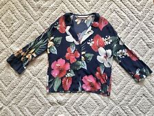 BNWOT ZARA Hawaiian Multicoloured Floral PJ Pyjama Collar SHIRT BLOUSE XS 34 6 8