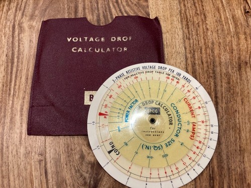 Bicc vintage voltage drop - bicc,