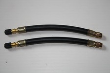 Flexible Rubber Tyre Valve Extension 180mm Twin Wheel Lorry Van Bus Adapter x 2