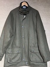 Walker & Hawkes Jacket Mens XL Tweed Shooting Hunting Coat Forest Green.