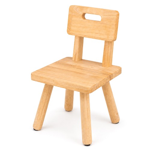 Natural wood chair - natural, portable