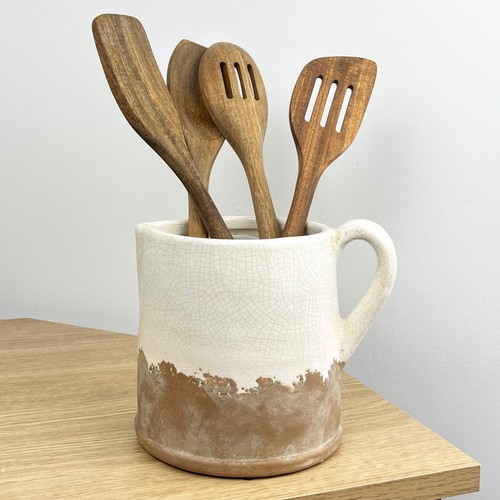 15cm utensil holder - holder, ceramic