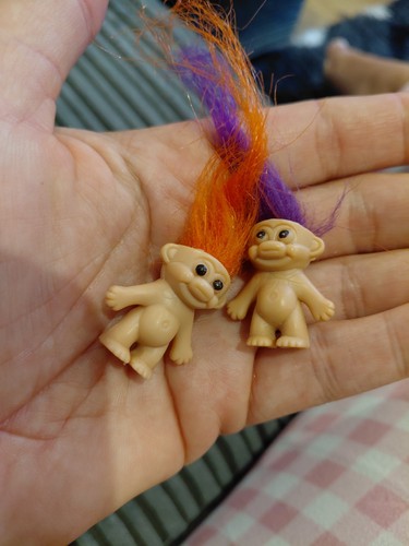 Vintage mini troll dolls - vintage,