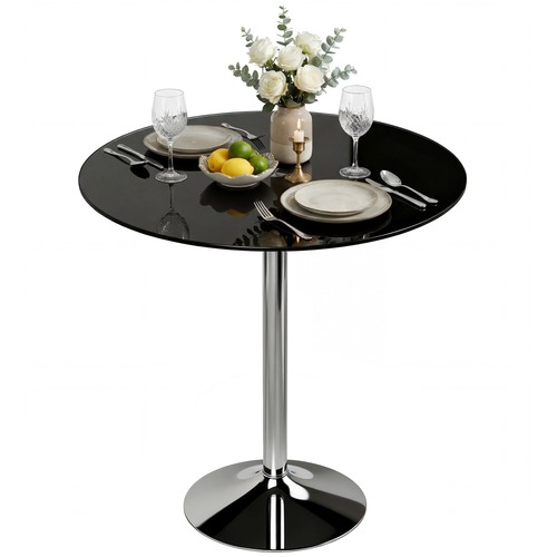 Homcom round bar table dining - table,,