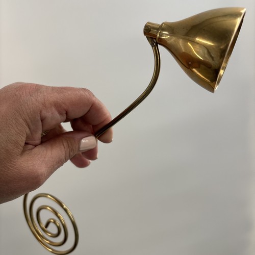 Vintage brass candle snuffer - vintage,