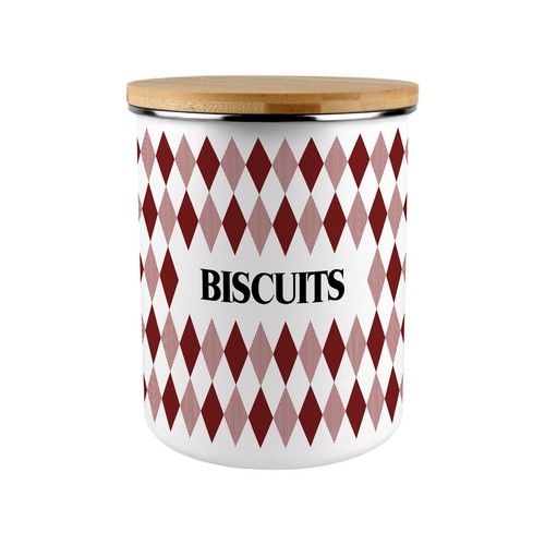 Red argyle print - red,