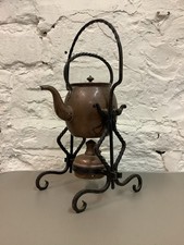 ANTIQUE SMALL COPPER KETTLE ON