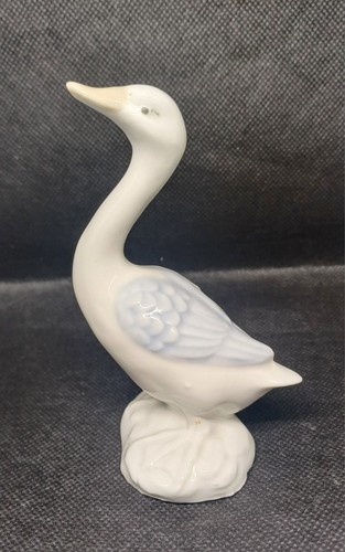 Art porcelain goose - porcelain,