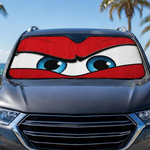 Large cartoon eyes car - large,