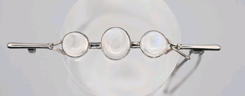 Antique moonstone bar brooch - antique,