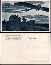 Postcard Airplane Avion