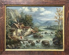 Original antique landscape - original,