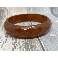 Vintage Iced tea brown faceted
