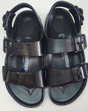 BIRKENSTOCK RUBBER MILANO SANDALS KIDS- SIZE UK 11-EU 29-BLACK 3 BUCKLES