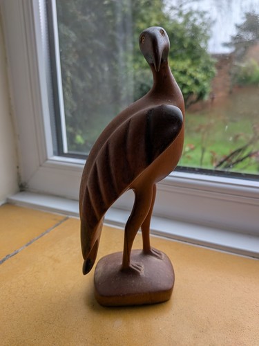 Carved wood african - carved, vulture