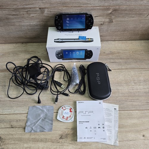 Sony psp 1003 black boxed - boxed, case