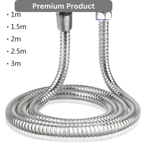 Stainless steel shower hose - stainless,