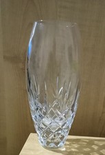 Royal Doulton Lead Crystal Vase 19cm High Vintage Collectible Acid Mark Pristine