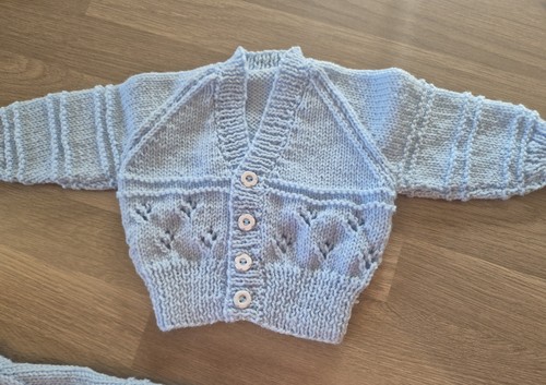 New baby boy hand knitted - hand,