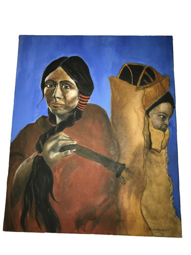 Woman native portrait - woman, original