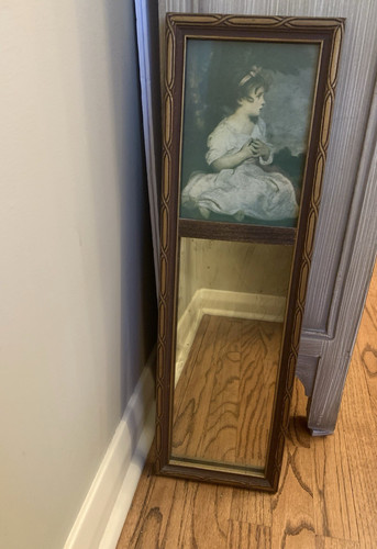 Vintage trumeau wall mirror - vintage,