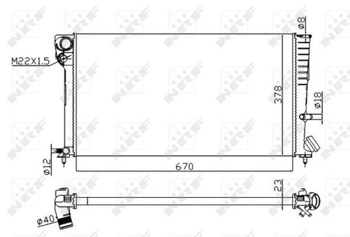 Nrf radiator for peugeot - nrf, 306
