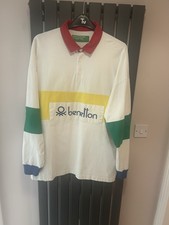 Men's Brand New Benetton rugby  shirt 2xl in the united colours of Benetton