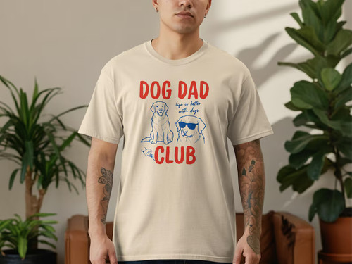 Golden retriever dog dad - golden,