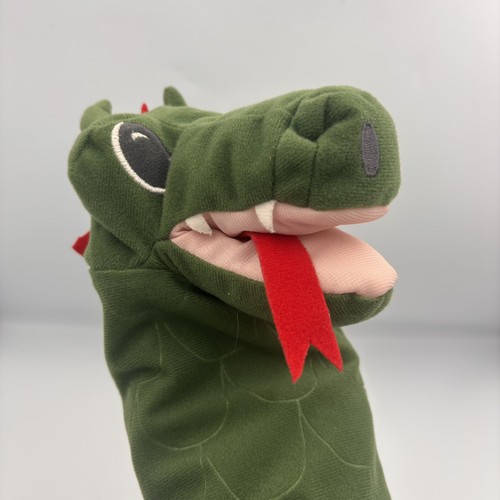 Ikea green dragon hand puppet - ikea,