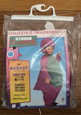 Vintage 1993 Studio Classics Barney The Dinosaur Kids Size 3-4 Costume Deadstock